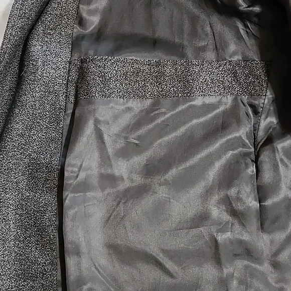 Men's Pronto Uomo Wool Coat, Gray/Black, Size Large, Pre-Owned - Picture 6 of 7